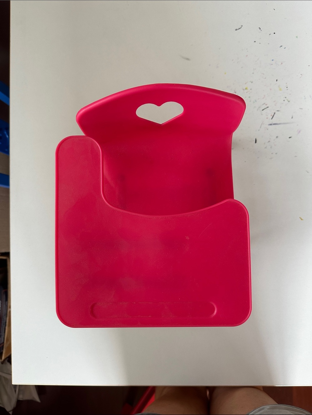 American Girl Hot Pink Plastic Organizer Caddy with Heart Cutout